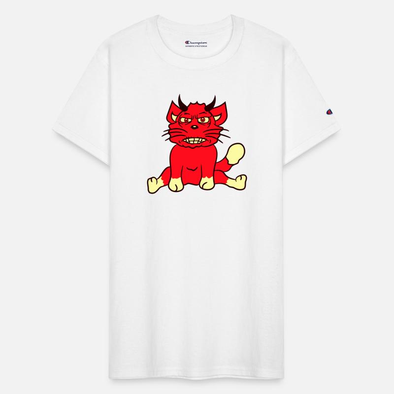 Demon Monster Cat Halloween Fun Horror Devil Horns