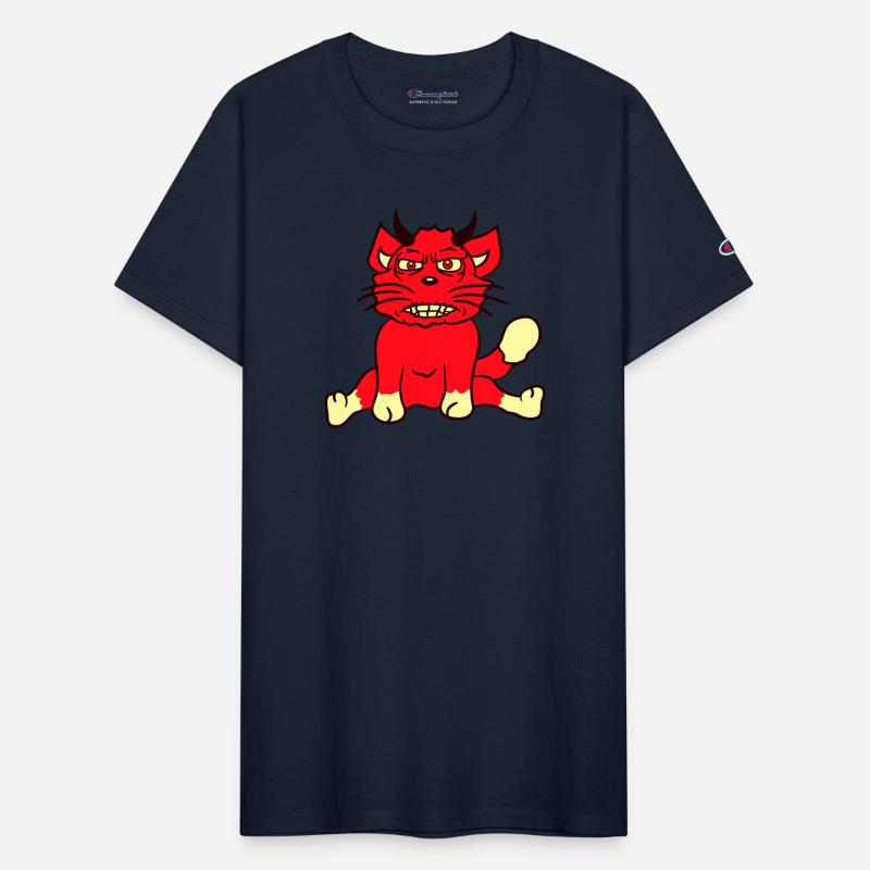 Demon Monster Cat Halloween Fun Horror Devil Horns