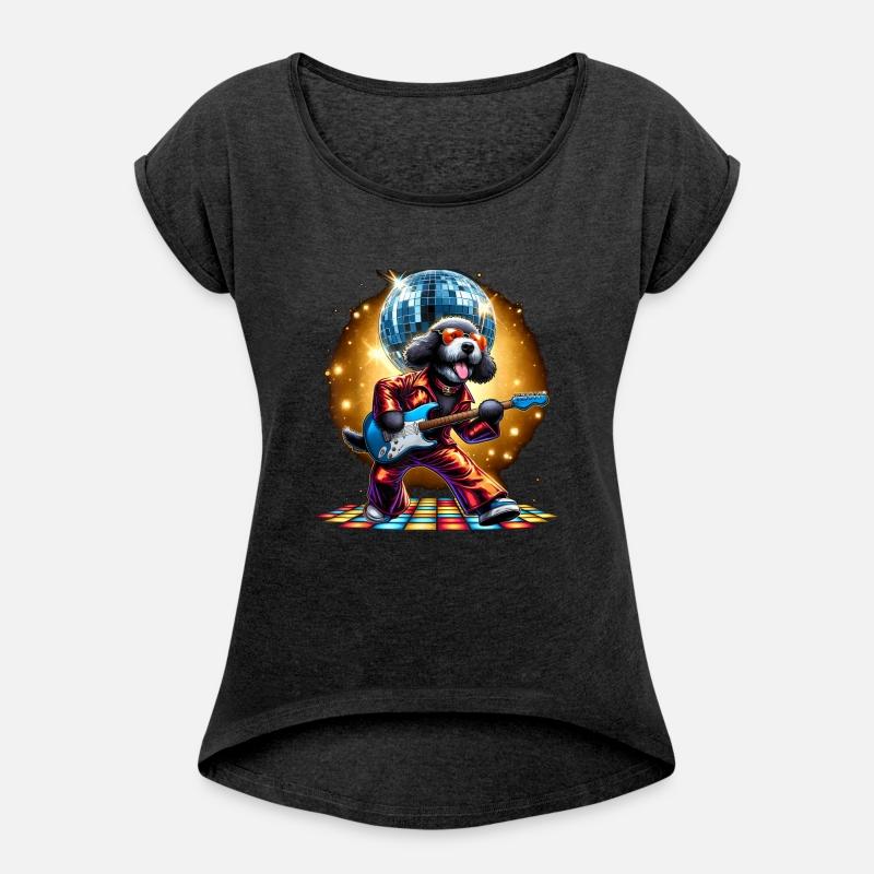 Disco Guitar Bernedoodle dog