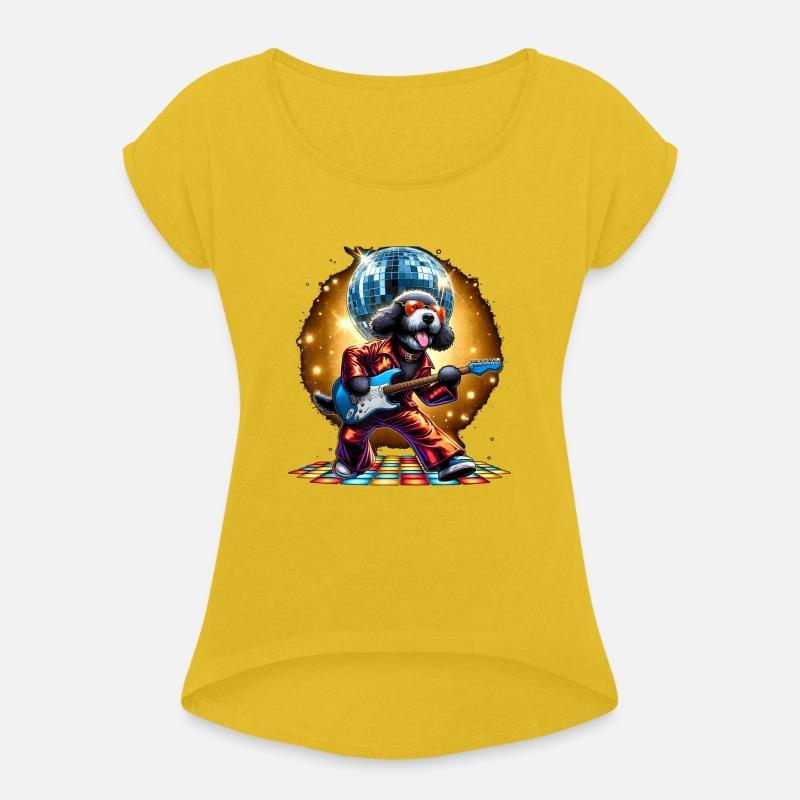 Disco Guitar Bernedoodle dog