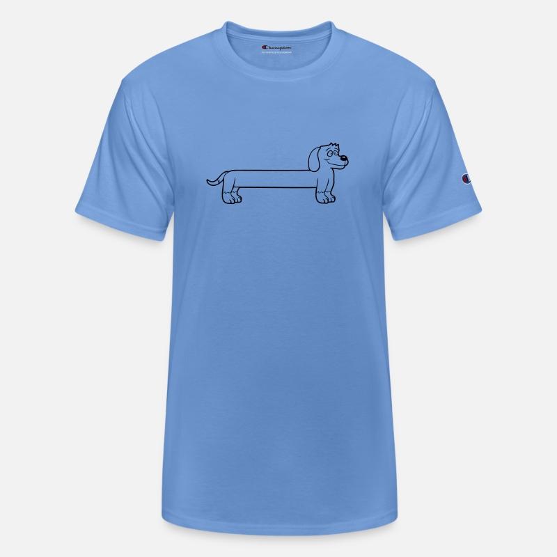 Dog Long Body Dachshund Funny Cool Comic Cartoon