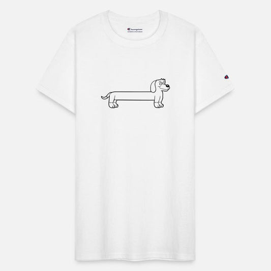 Dog Long Body Dachshund Funny Cool Comic Cartoon
