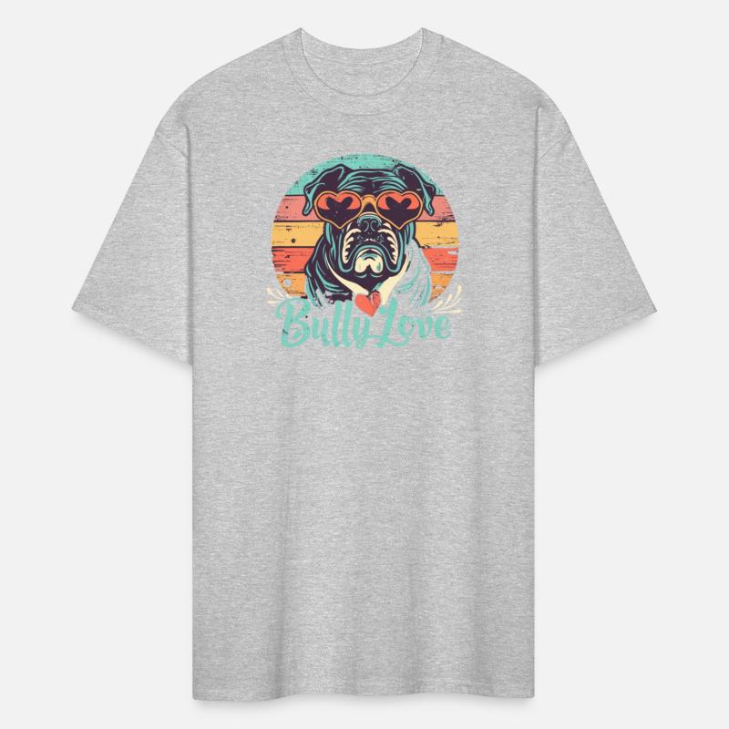 Dog Love Bully Retro Tshirt Dog owner Bully lover