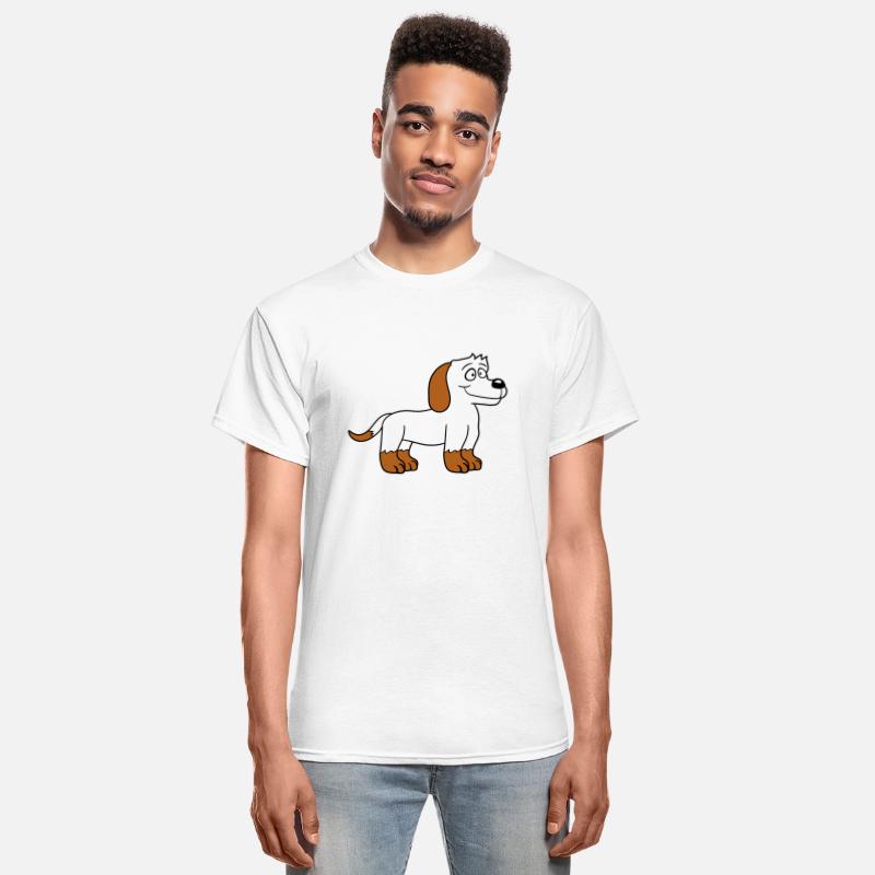 Dog Standing Cute Little Happy Puppy Pet Cartoon