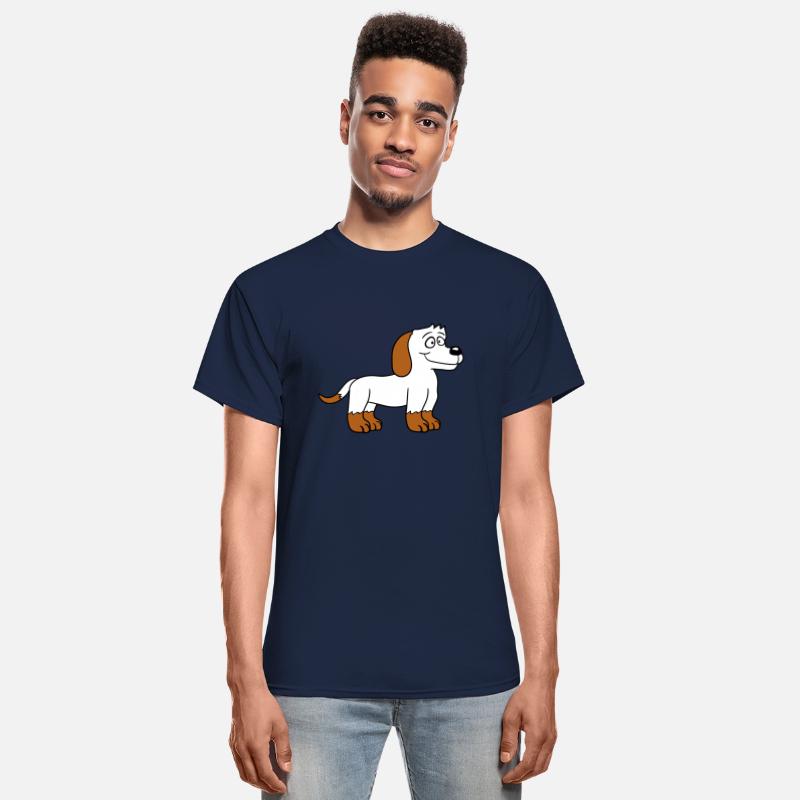 Dog Standing Cute Little Happy Puppy Pet Cartoon