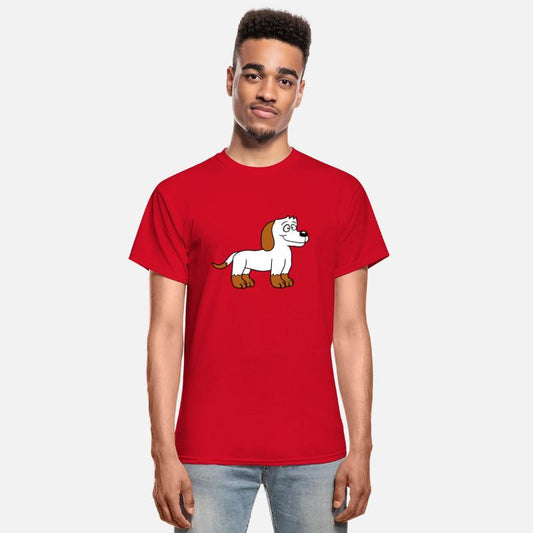 Dog Standing Cute Little Happy Puppy Pet Cartoon