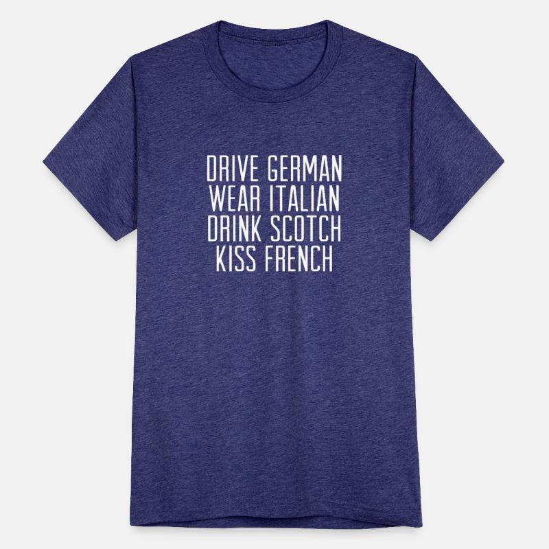 Drive german wear italian drink scotch kiss french