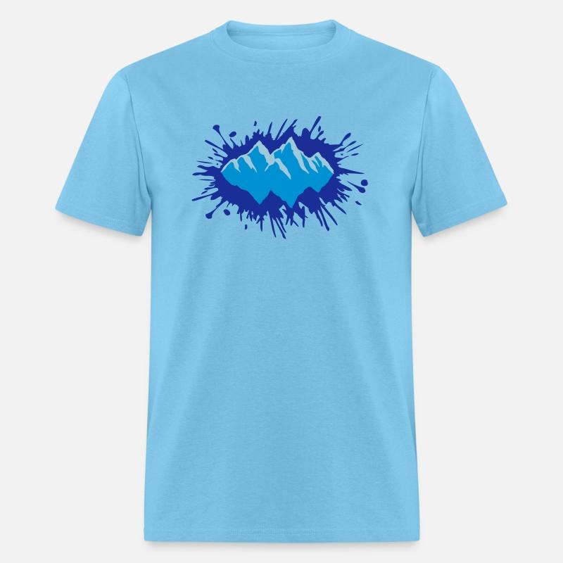 drop mountains landscape color