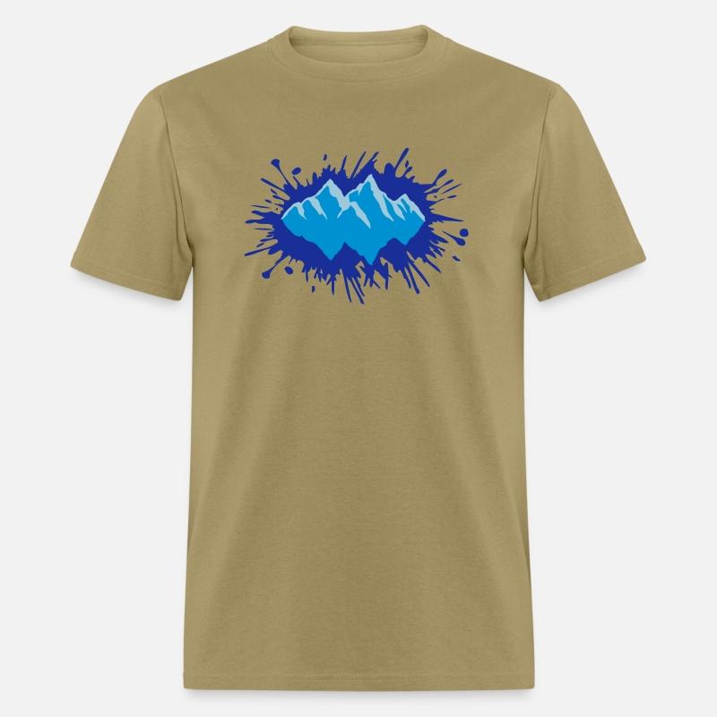 drop mountains landscape color