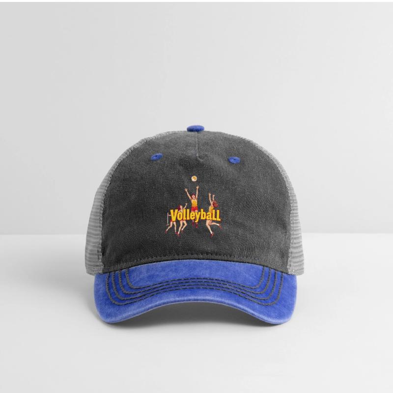 Dynamic Volleyball Team Illustration