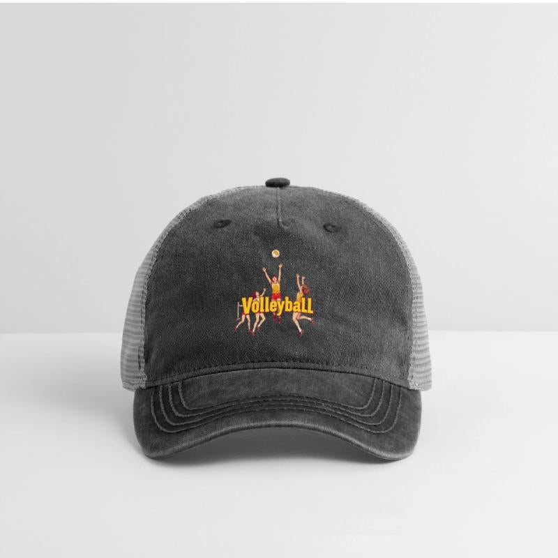 Dynamic Volleyball Team Illustration