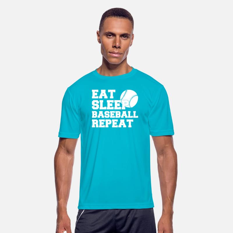 Eat Sleep Baseball Repeat Funny Baseball Player