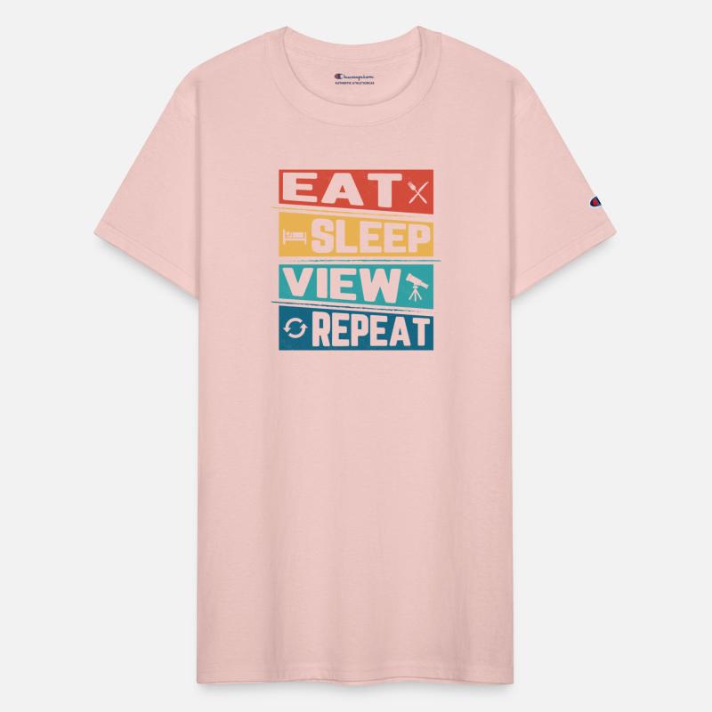 Eat Sleep View Repeat Astronomy Telescope Stargaze
