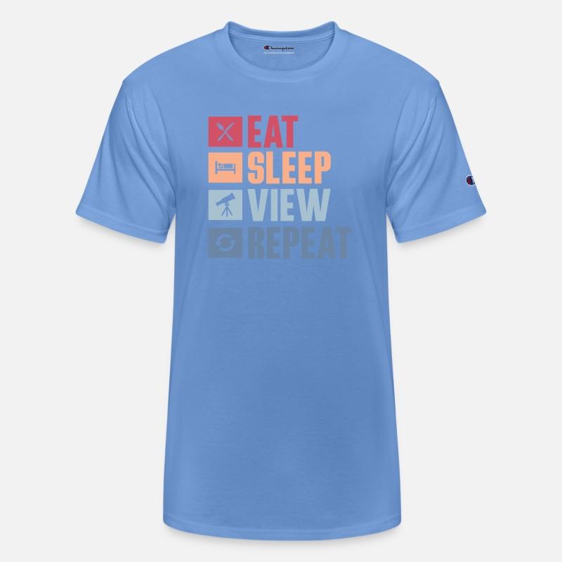 Eat Sleep View Repeat Stargazer Telescope Astronom