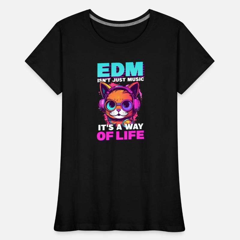 Edm Rave EDM Isn't Music It's Life Cat Headphones