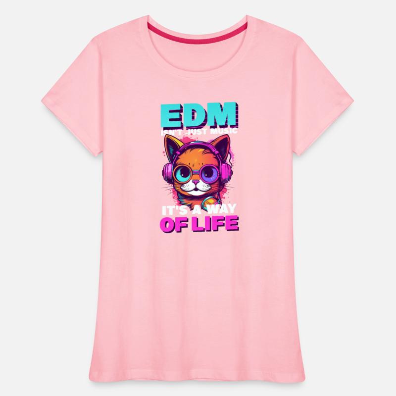 Edm Rave EDM Isn't Music It's Life Cat Headphones