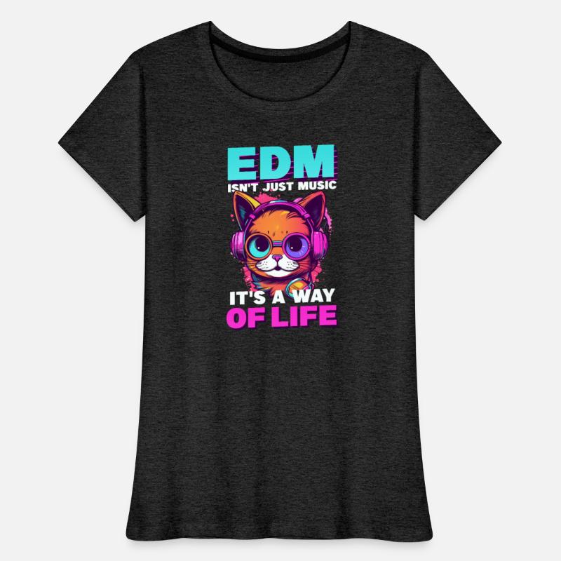 Edm Rave EDM Isn't Music It's Life Cat Headphones