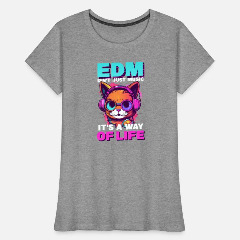 Edm Rave EDM Isn't Music It's Life Cat Headphones