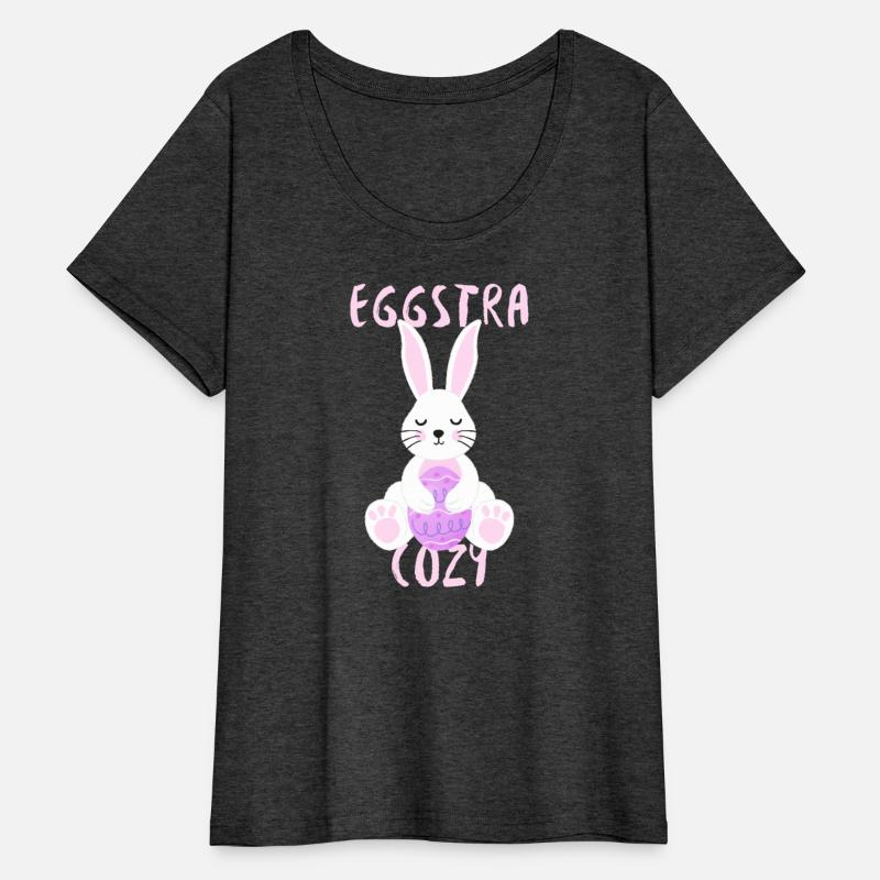 Eggstra Cozy Easter Bunny Hugging Decorated Egg