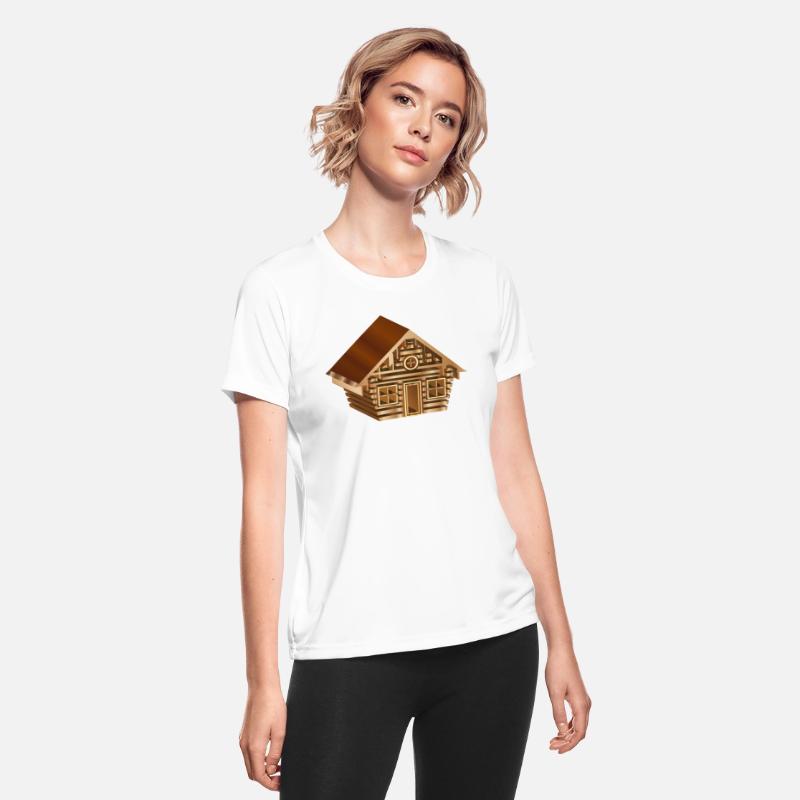 enchanting log cabin in 3D style in wood optics