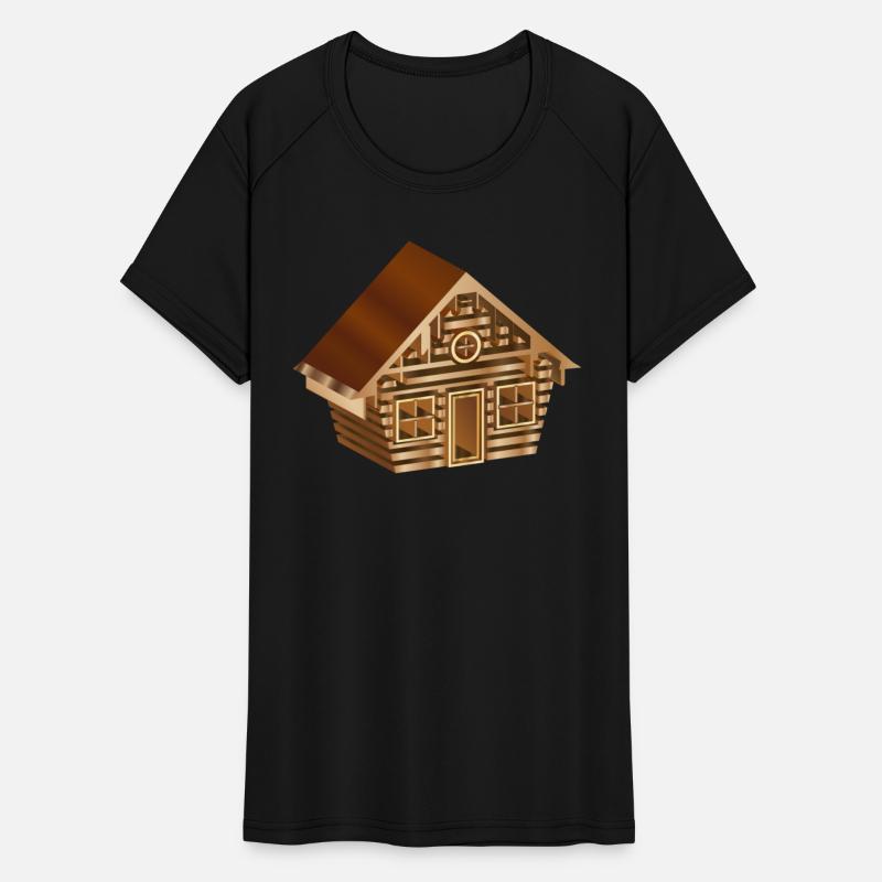 enchanting log cabin in 3D style in wood optics