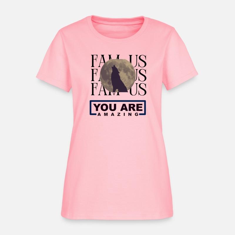 Famous Wolf & Moon Youth T-Shirt – Trendy Animal G