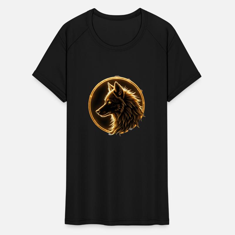 Fiery Wolf Design - Bold Graphic Tee