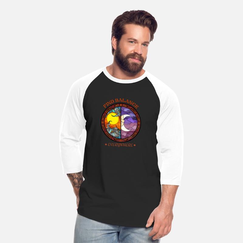 Find Balance Stained Glass Sun & Moon Design