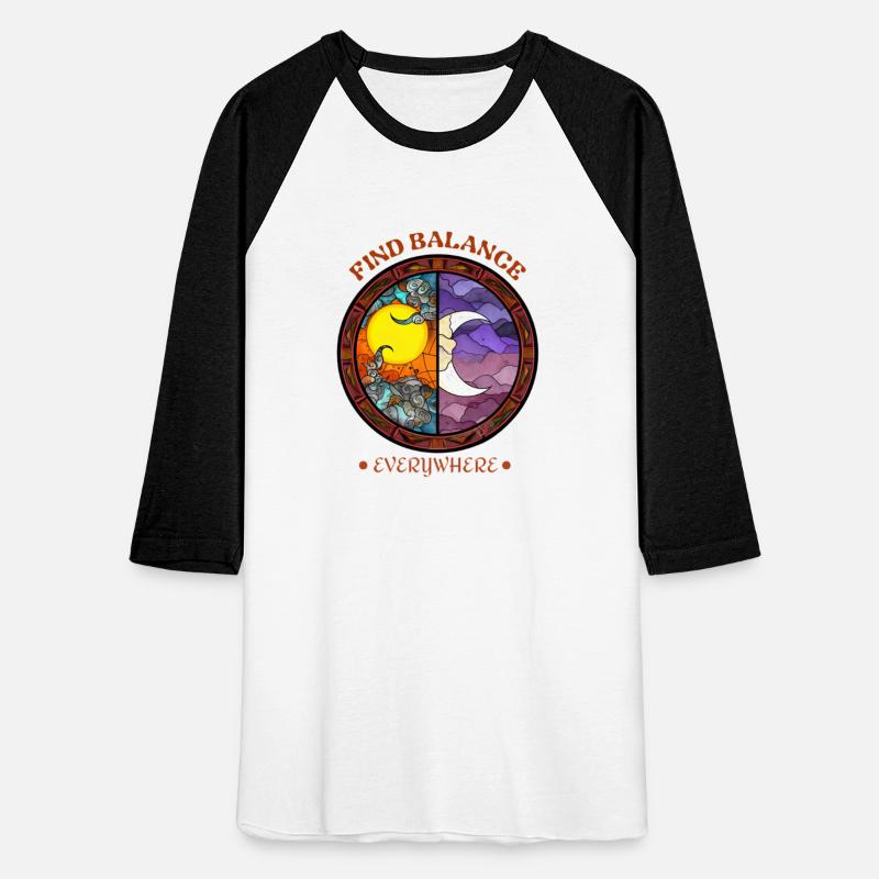 Find Balance Stained Glass Sun & Moon Design