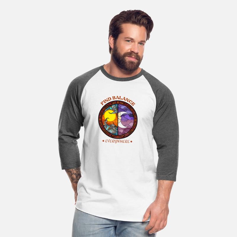 Find Balance Stained Glass Sun & Moon Design