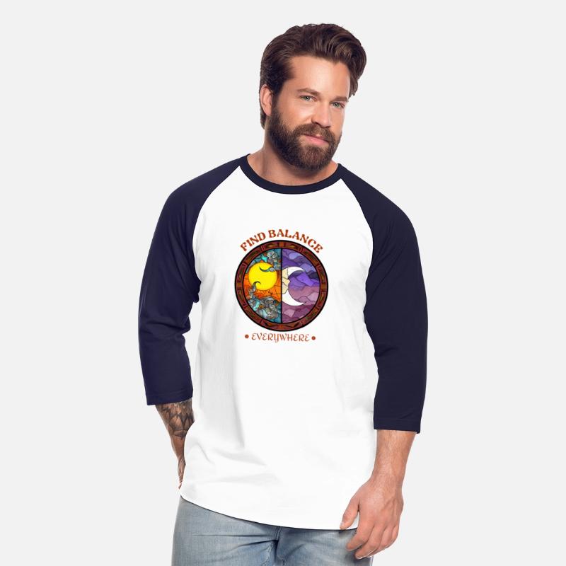 Find Balance Stained Glass Sun & Moon Design