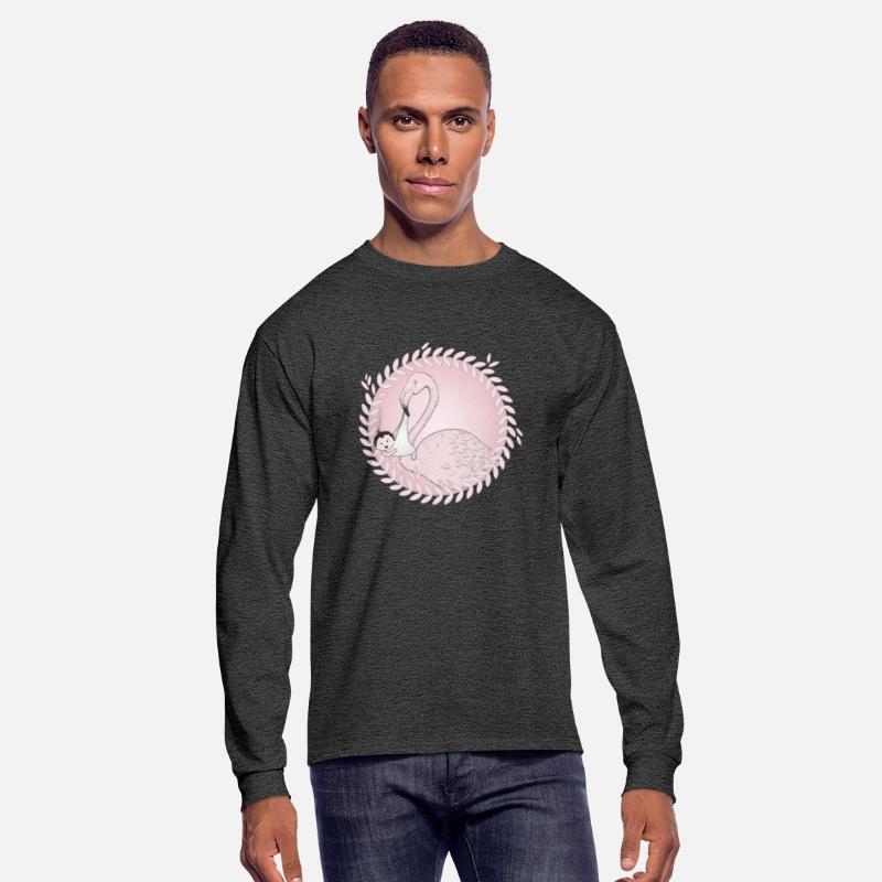 Flamingo brings the baby instead of the stork