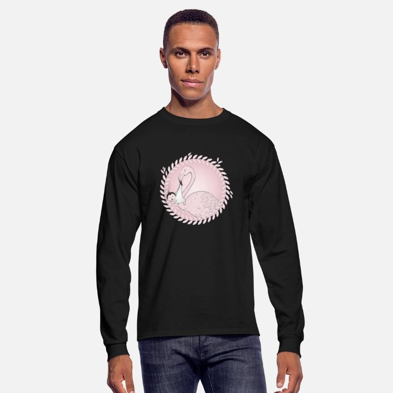 Flamingo brings the baby instead of the stork