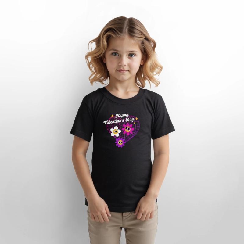 Flowers caught in a heart net on Valentine's Day