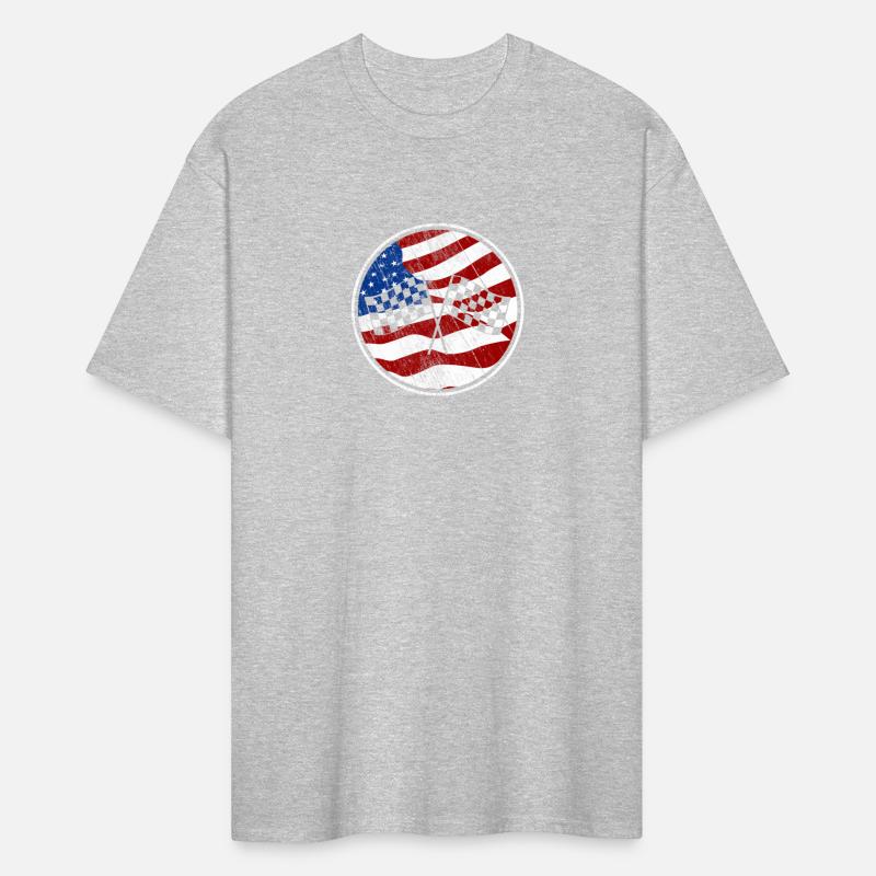 Formula Racing American Flag Finish Checkered Flag