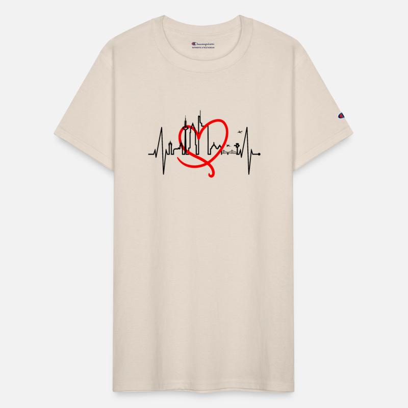 Frankfurt Skyline Heartbeat German Love Frankfurt