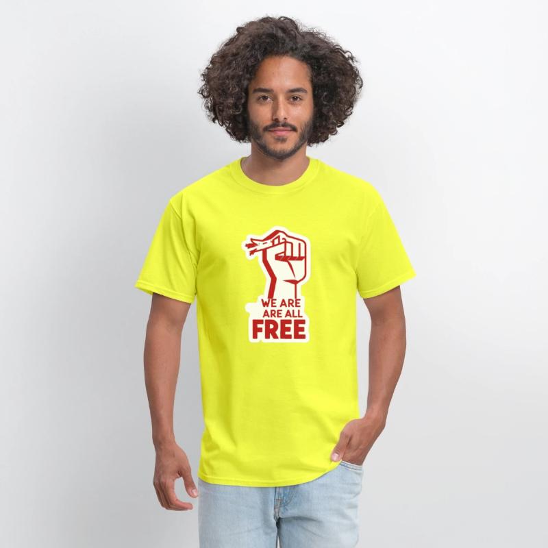 Freedom Movement Tee – Unity Hand Sign Against Rac