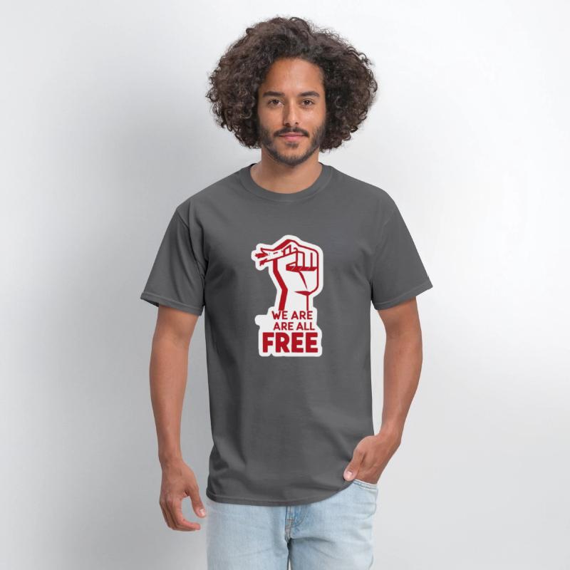 Freedom Movement Tee – Unity Hand Sign Against Rac