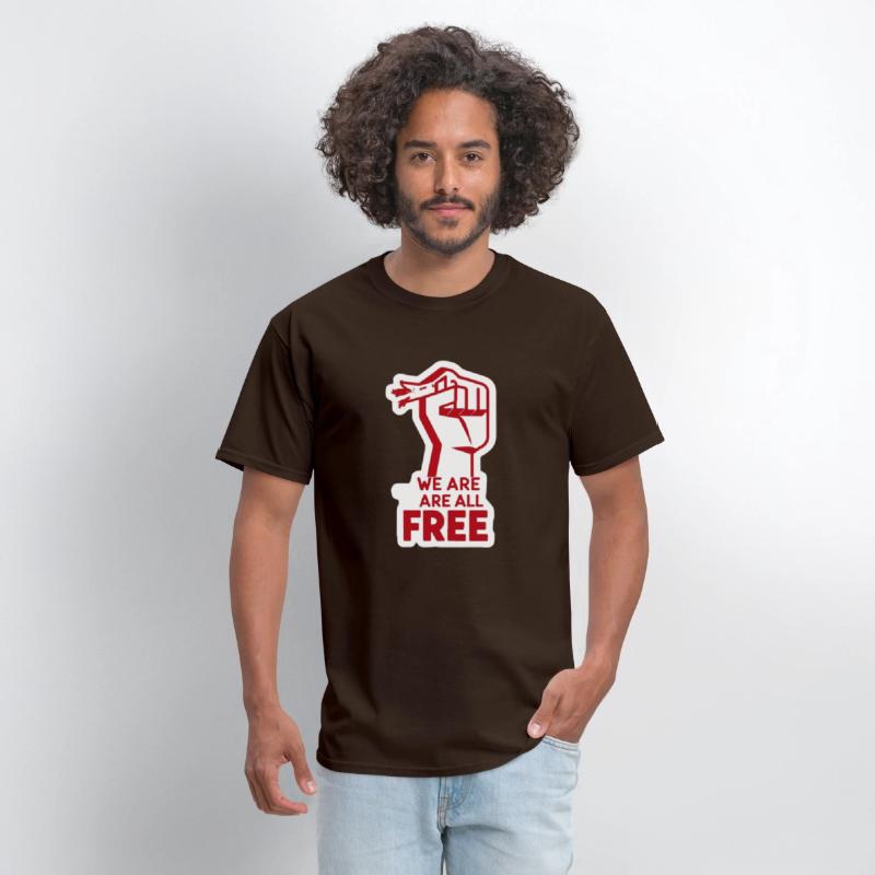 Freedom Movement Tee – Unity Hand Sign Against Rac