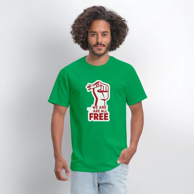 Freedom Movement Tee – Unity Hand Sign Against Rac