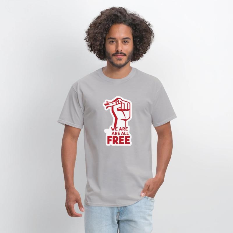 Freedom Movement Tee – Unity Hand Sign Against Rac