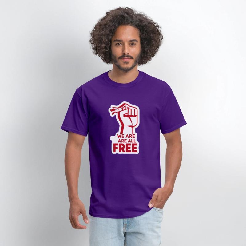 Freedom Movement Tee – Unity Hand Sign Against Rac