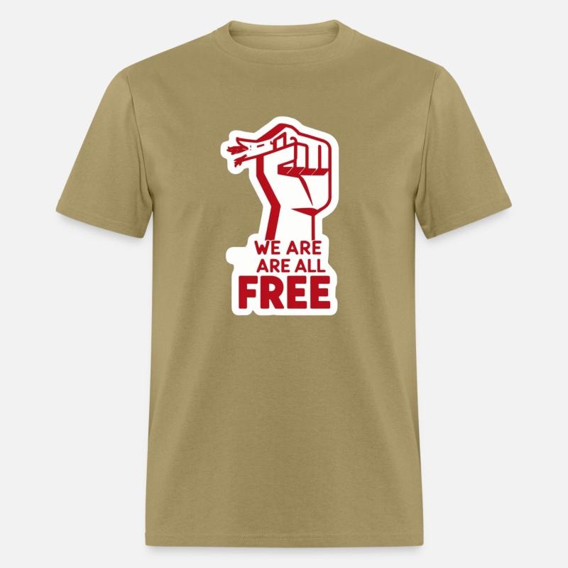 Freedom Movement Tee – Unity Hand Sign Against Rac