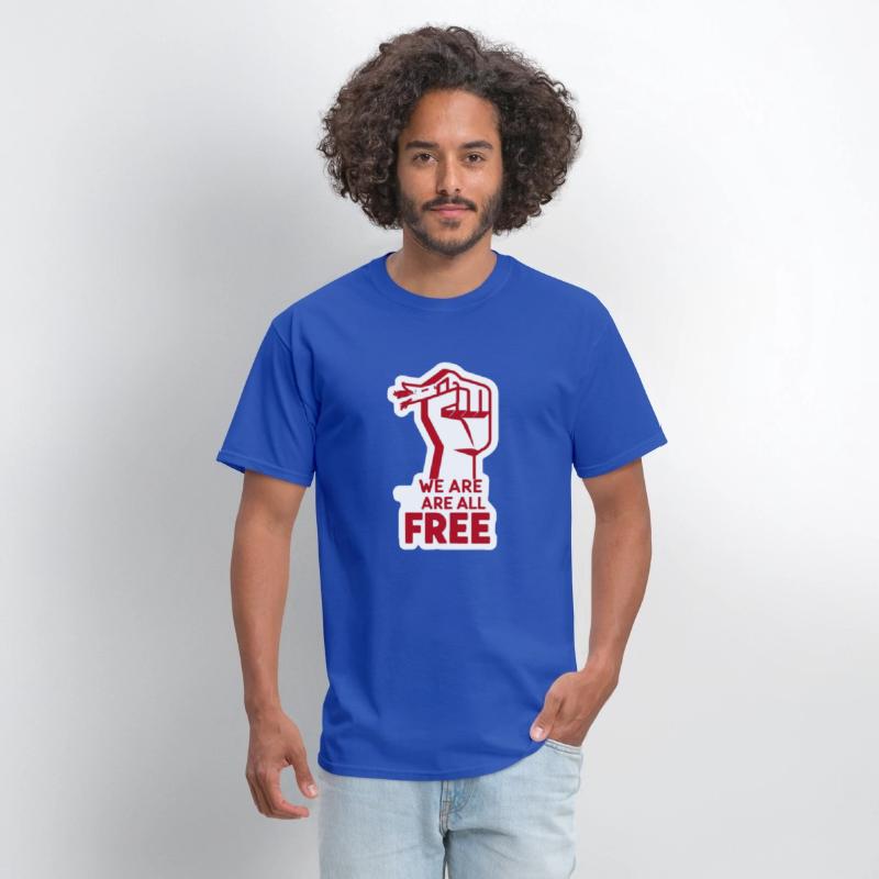 Freedom Movement Tee – Unity Hand Sign Against Rac