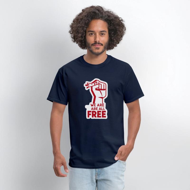 Freedom Movement Tee – Unity Hand Sign Against Rac