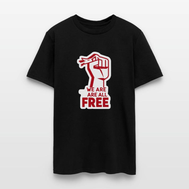 Freedom Movement Tee – Unity Hand Sign Against Rac