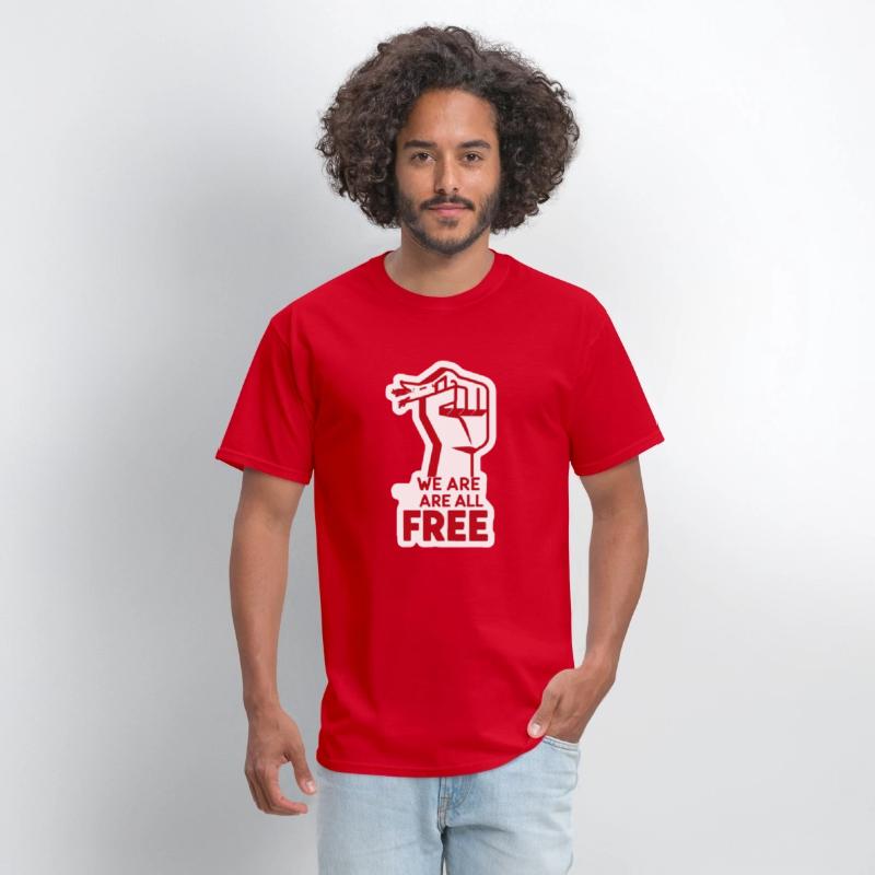 Freedom Movement Tee – Unity Hand Sign Against Rac