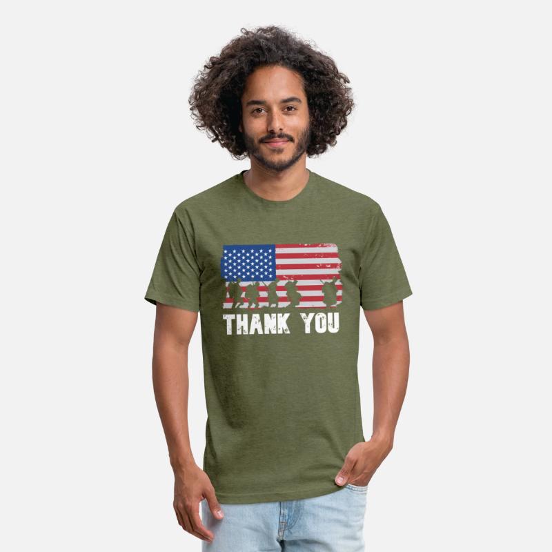 Patriotic American Flag Thank You Veterans Day For