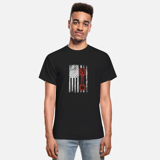 Patriotic Auto Automotive Mechanic Engine Piston