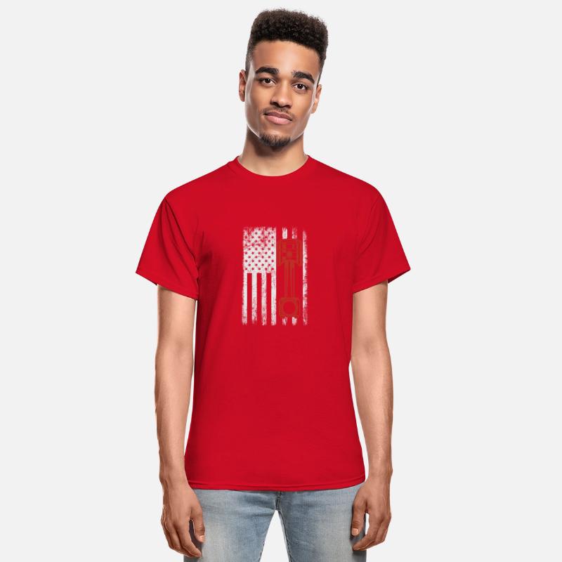 Patriotic Auto Automotive Mechanic Engine Piston